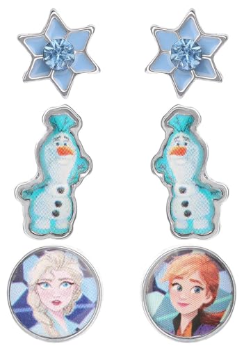 Disney Frozen Ohrringe Trio Set Einheitsgröße kleine für Frozen Fans für junge Mädchen und Frauen