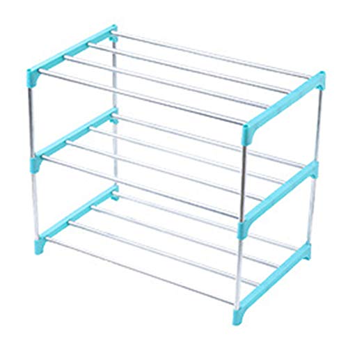 CUSROS 3 4 Aufbewahrungsschrank Regal Halter für Zuhause platzsparend Blau 3