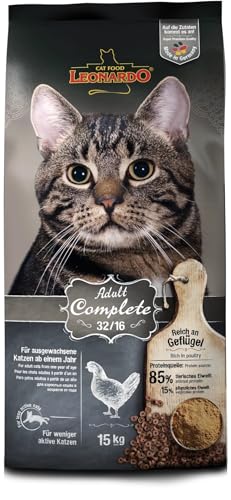 Leonardo Trockenfutter für Katzen verschiedene Geschmacksrichtungen 15 kg komplett 32 16