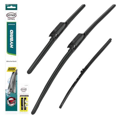 HEYNER Scheibenwischer mit Heckwischer komp. mit SEAT ALTEA 03.2004-07.2015 HYBRID Flachbalkenwischer