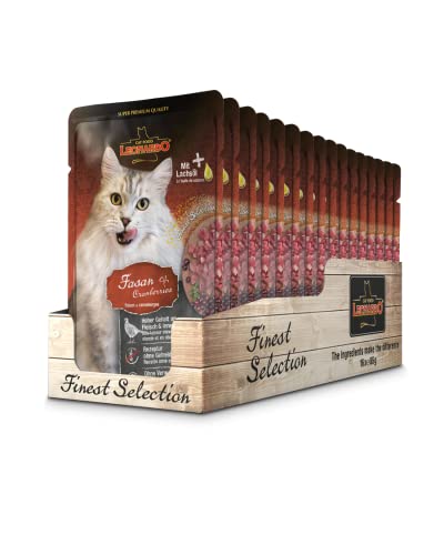 LEONARDO Katze FAISAN und Blaubeer 16 x 85 g Umschläge