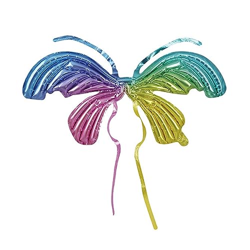 nuanzhiyuan Fairy Butterfly Wing Fancy Balloon Costume for Dog Cat Cosplay Photo Props Halloween Cosplay Inflatable Balloon