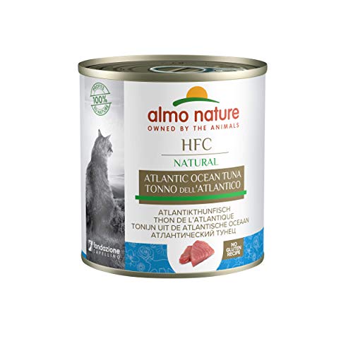 Almo Nature HFC Natural Katzenfutter nass- Atlantikthunfisch 12er Pack 12 x 280g