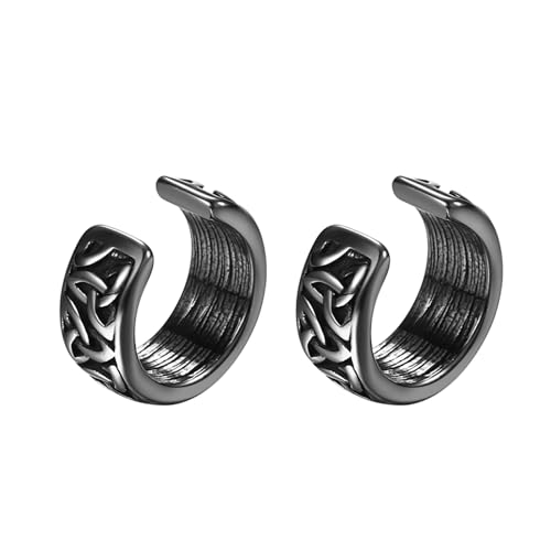  Wikinger Ohrclips Ohrklemme Nordische Keltische Knoten Knorpel Ohrmanschette Fake Clip On Ohne Loch für Männer Frauen