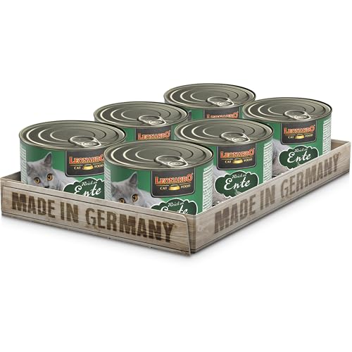  6x200g Ente für Feuchtfutter Alleinfutter aus der Dose