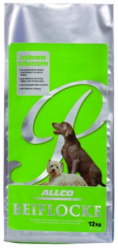 Allco Ergänzungsfutter für Hunde mit zusätzlichem Kohlenhydratbedarf Trockenfutter Premium Beiflocke 12 kg