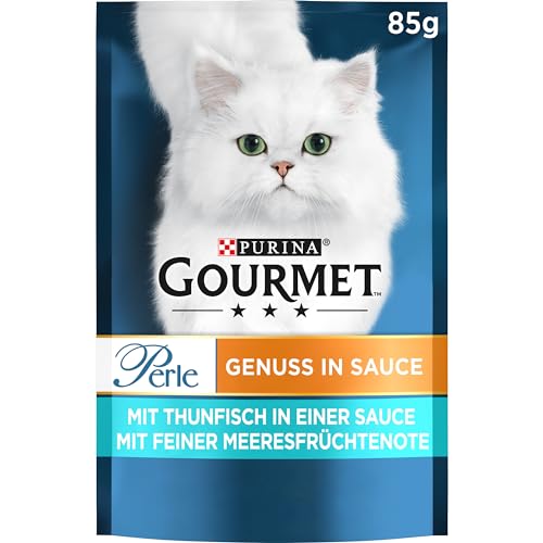 Gourmet PURINA GOURMET Perle Genuss in Sauce Katzenfutter nass mit Thunfisch 26er Pack 26 x 85g