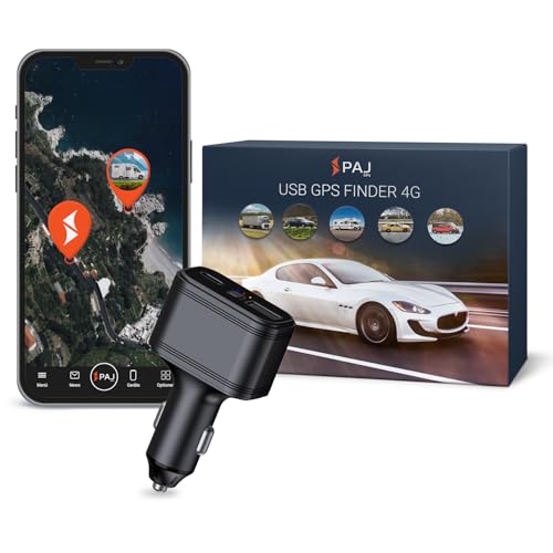 PAJ USB Finder 4G   Mini für Autos Fahrzeuge LKW s   Stromversorgung über Zigarettenanzünder   Sender   Weltweite Live Ortung per App Alarmbenachrichtigungen Fahrtenbuch