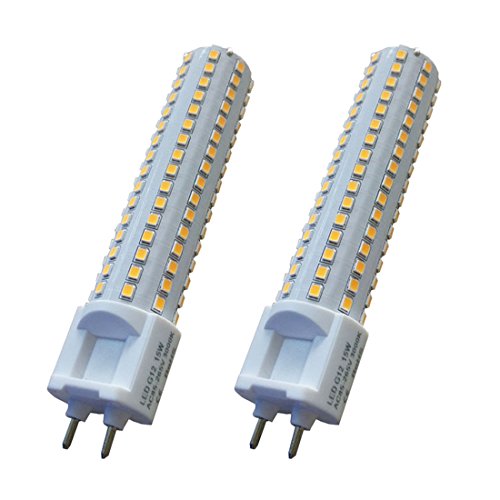 YAKAiYAL 15W G12 LED Lampe Mais Glühbirne Warmweiß 3000K 2835 SMD 85-265V 150W Halogen Ersatz 2-Pack MEHRWEG