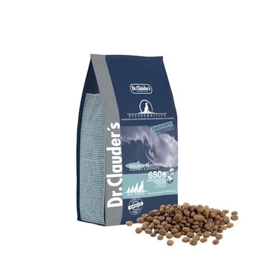 DR.CLAUDER S - Hyposensitive Trockenfutter mit Singleprotein für Sensible ausgewachsene Hunde. Getreide- und glutenfreies Alleinfuttermittel im Beutel 350g Hering Kartoffel