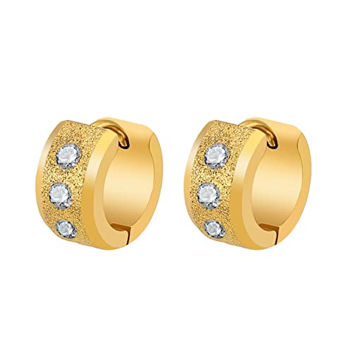 Lieson Set Gold Weiß Zirkonia Kreis