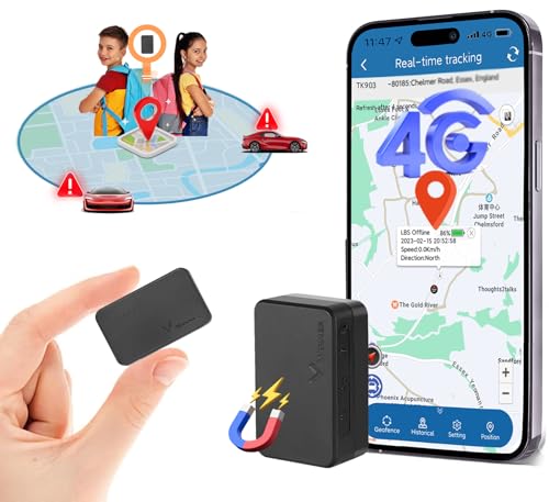 Mini GPS Tracker 4G LTE Auto Portable Echtzeit Magnetic Tracking Gerät Unbegrenzte Entfernung Globale Abdeckung Location Tracker für Kinder Taschen LKWs. Abonnement Erforderlich