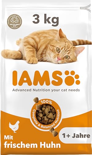 IAMS Katzenfutter trocken mit Huhn   Trockenfutter für Katzen im Alter von 1 6 Jahren 3