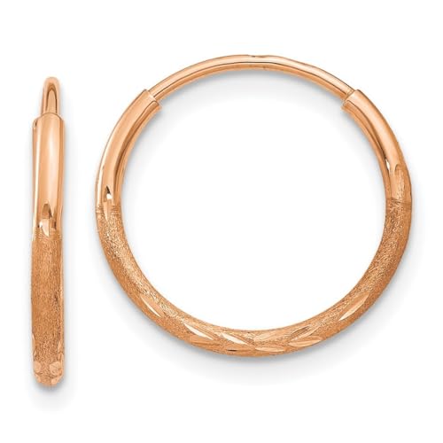  Karat 1 25 glitzernder Schnitt endlose Maße 14x 5 breit 1 25 dick Schmuck für One Size Goldfarben Kein Edelstein