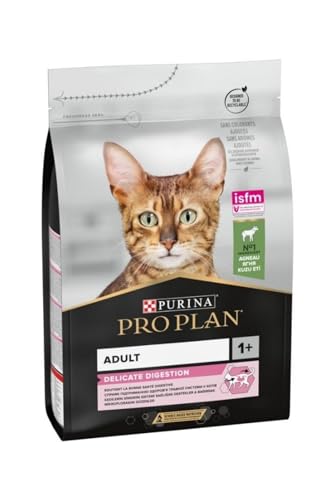 Purina Pro Plan Erwachsene 1 Delicate Verdauung Reich an Lamm Trockenfutter Katze 3 kg Beutel