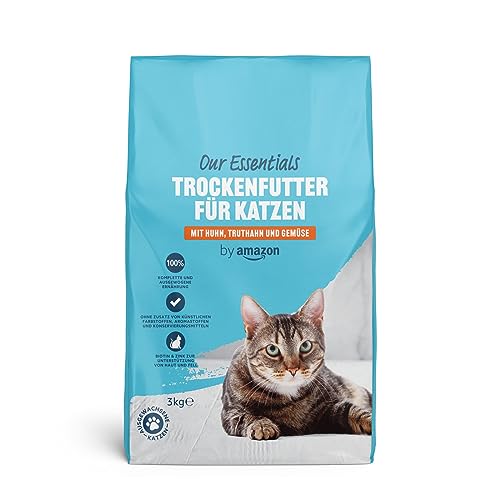 by Amazon Trockenfutter für Katzen. mit Huhn Truthahn und Gemüse 3kg
