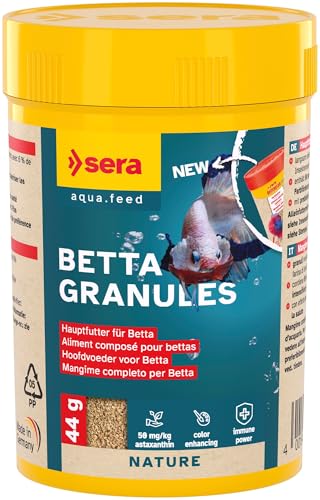 Betta Granules 100 ml hauptfutter für kampffische weiches feingranulat enthält 50 mg kg astaxanthin für die natürliche farbförderung