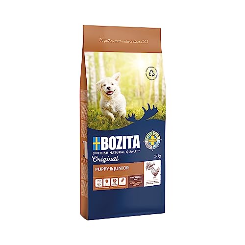 Bozita Original Puppy Junior 12kg - Hundefutter Trockenfutter Alleinfuttermittel für Welpen und Junghunde bis zum Zahnwechsel und Mütter