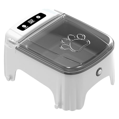 Automatischer Futterautomat Katzenfutterautomat Smart Pet Feeding Maschine Feeding and Portion Control Sealed Storage and Smart Sensor Daily Meal Scheduler für Katzen 23 x 17 x 11 5 cm