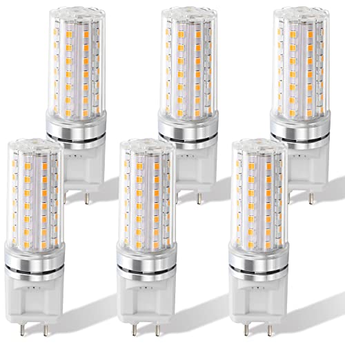 TPMAFF G12 LED Leuchtmittel 6 Stück 3000K Warmweiß G12 Birnen Lampen G12 Bi-Pin Maisglühbirne 10 Watt 1500 Lumen LED G12-Glühlampe für 100W Halogen-Metalldampflampe Ersatz 85-265V Nicht Dimmbar