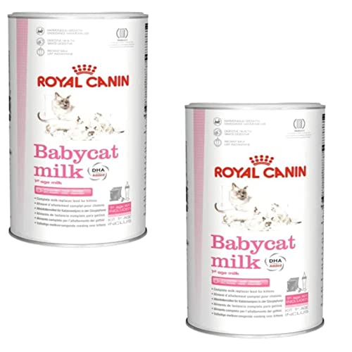 Royal Canin Babycat Milk Doppelpack 2 x 300 g Milchaustausch-Futtermittel für Katzenwelpen Von der Geburt bis zur Entwöhnung 0-2 Monate Für EIN harmonisches Wachstum