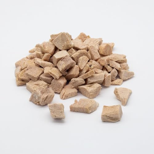 Hühnerbrust Gefriergetrocknet 50g 200g 1kg 86 4% Protein Barf Snack Ohne Konservierungsstoffe 3 5% Fett 1kg entspricht 4kg Frischfleisch 1kg