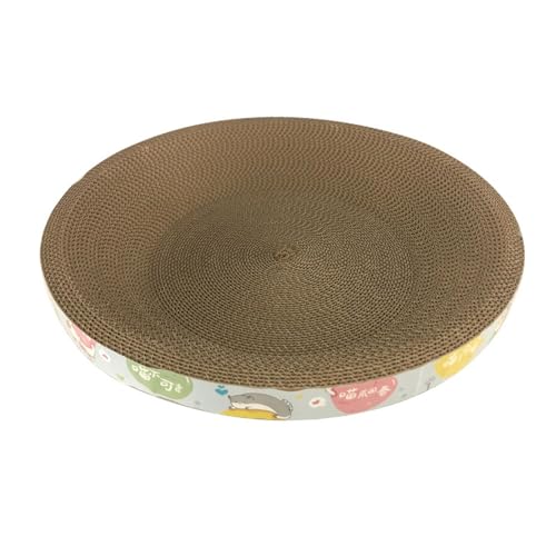 kowaku Katzenkratzer Katzenschlafbett Schlafspielschutz Sofa Bodenübung Papp-Loungebett langlebig für Katzen und Kätzchen im Innenbereich