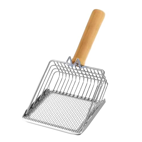 Tragbare Streuschaufel stabile Kotschaufel 27 5 cm Hundekotschaufel zum Abfallsieben Katzenstreu Picker mit Geschwindigkeitssortierung Haustierkotsieb Hundekotschaufel für den Innenbereich