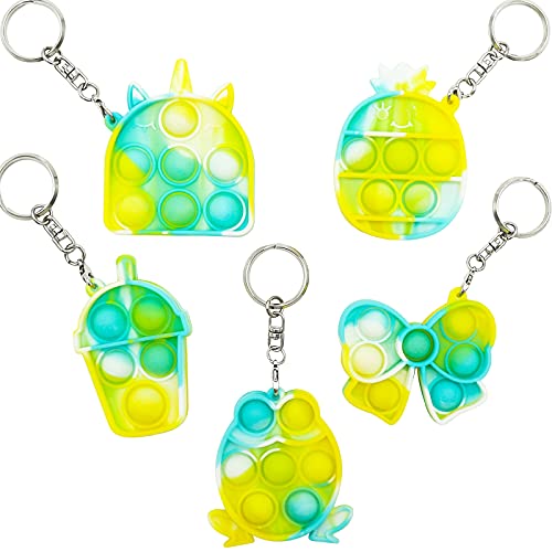 Baby Simple Dimple Sensory Fidget Toy Spielzeug Stressabbau mit Schlüsselbund 