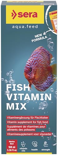 sera Fish Vitamin Mix 100 ml Ergänzungsfuttermittel aus emulgierten Multivitaminkonzentrat für mehr Vitalität Für Süß- Meerwasserfische Beugt Mangelerscheinungen vor
