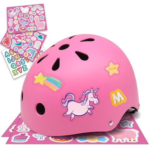 Simply Kids Fahrradhelm Kinder 52-58 I Kinderhelm 2 Jahre 1 46-52 Abs Helm Skaterhelm Baby Mädchen Kleinkind