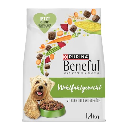Beneful Wohlfühlgewicht Hundefutter trocken mit Huhn und Gartengemüse 6er Pack 6 x 1 4kg