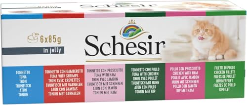  Natural Katzenfutter nass 100% natürlichen Zutaten aus Thunfisch Rinderfilet Hühnerfilet kleinen Sardellen Reis im Multipack oder als Einzelsorte 6x 85g Dose