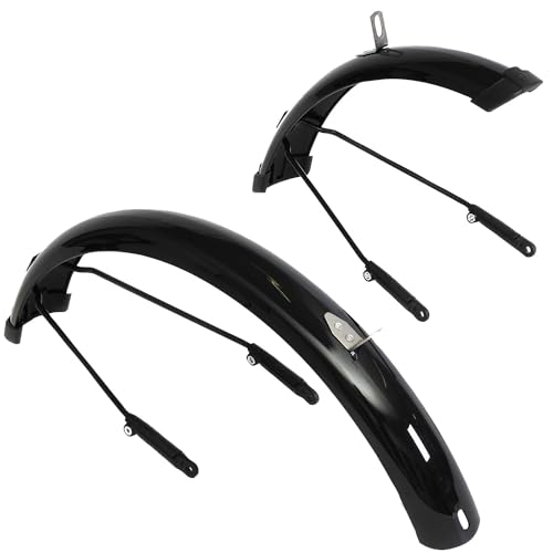PUKY Fahrrad Schutzblechset LS PRO Black Leichtgewicht Robust Einfache Montage Sturzsicherung Universell für Zoll Räder Spritzschutz Sicherheit