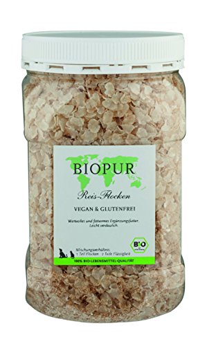 BIOPUR Bio Reis-Flocken 300g für Hunde und Katzen