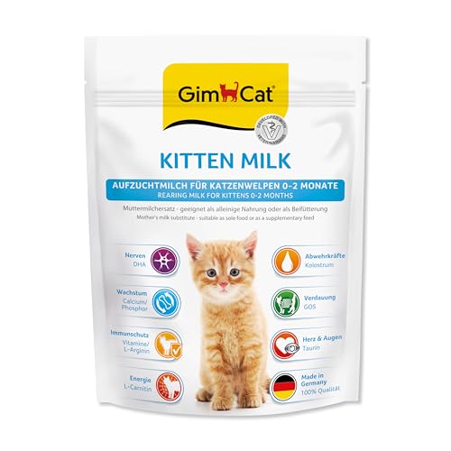 GimCat Kitten Milk Muttermilchersatz   Katzenmilch mit Taurin Calcium   1 Beutel 1x 200 g