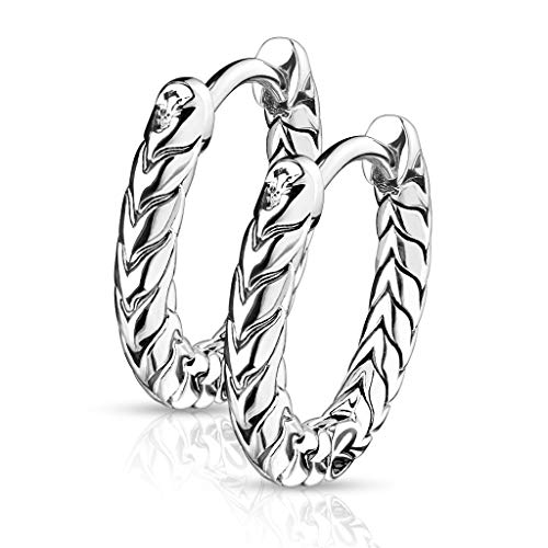 Bungsa mit Ähren Design aus 316L Edelstahl 17 mm