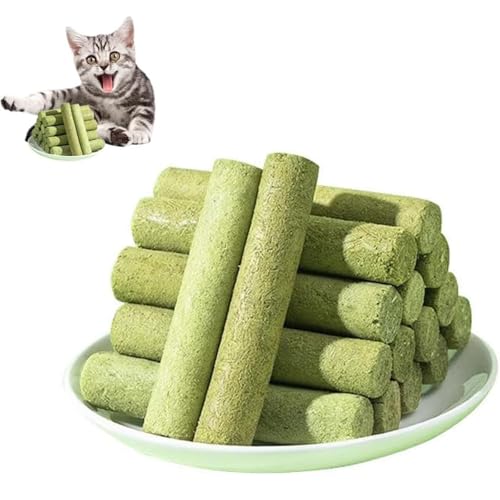 18 Stück Katzengras Sticks Zur Zahnpflege Und Haarballenkontrolle 30g Katzengras Snack Für Katzen Katzengras Leckerlies Mit Katzenminze Katzengras Snacks Als Belohnung