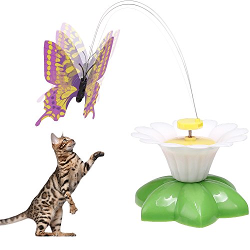 Befied Katzenspielzeug Funny Butterfly fliegender schmetterling elektrisch Interaktives Spielzeug lustiges Spielzeug für Katzen