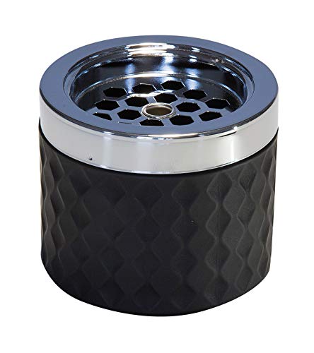 APS 564 Ascher verchromtem Metall gefrostetes Glas Bajonettverschluss 9 5 8 Höhe klein