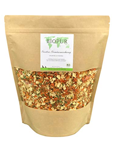 BIOPUR Bio Garten-Gemüsemischung 1 kg für Hunde und Katzen