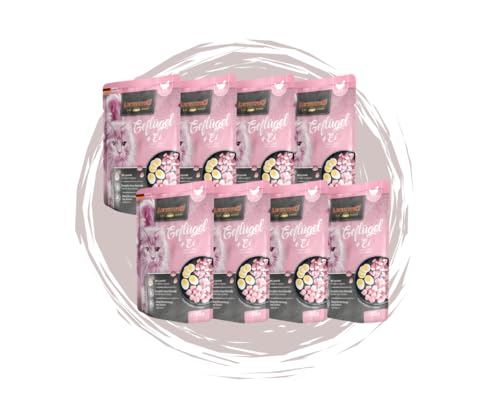 Leonardo Frischebeutel 8x85g Katzenfutter Nassfutter Multi Bundle Sparpaket Pouch Verschiedene Sorten 85g 8X Geflügel Ei