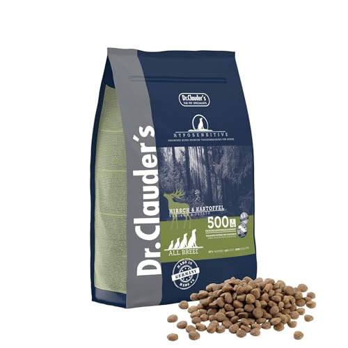 DR.CLAUDER S - Hyposensitive Trockenfutter mit Singleprotein für Sensible ausgewachsene Hunde. Getreide- und glutenfreies Alleinfuttermittel im Beutel 3 5kg Hirsch Kartoffel