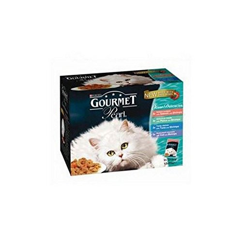 Gourmet Perle Erwachsene Katzenfutter Ozean Köstlichkeiten 85G 12 Pack 1.02Kg
