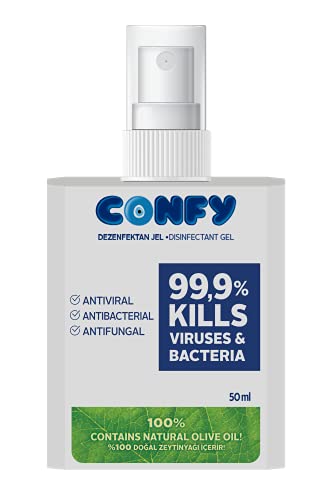 Confy - Desinfektionsspray - 50 ml - Schützt und pflegt mit Olivenextrakt