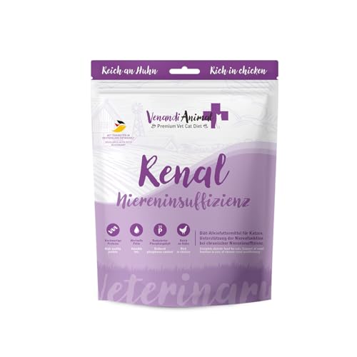 Venandi Animal Vet - Premium Trockenfutter für Katzen - Diät - Renal - Niereninsuffizienz - Huhn 1er Pack 1 x 0 3kg getreidefrei