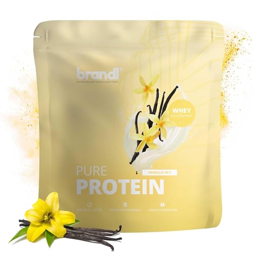 brandl Protein-Pulver ohne Sucralose Whey-Protein Premium-Qualität 1000g Vanille