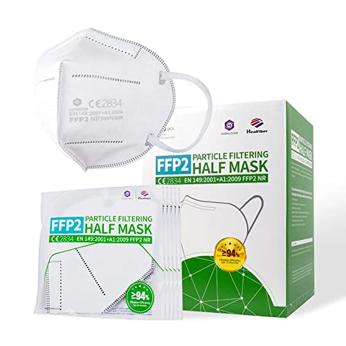denkturm 40 Stück Maske Atemschutzmaske CE Zertifikat CE2834 geprüft EN149 2001 A1 2009 NR