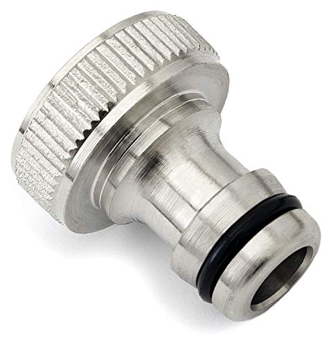 SHYNE Premium 3 4 Zoll Schlauchanschluss Adapter aus hochwertigem Messing rostfrei und wasserdicht Hahnstück für Garten Schlauch Waschmaschine