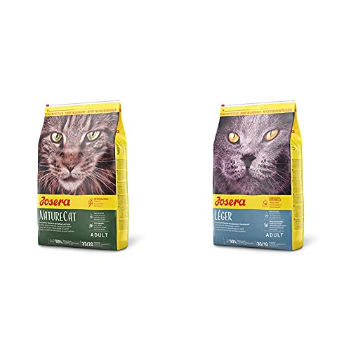 JOSERA NatureCat 1 x 2 kg getreidefreies Katzenfutter mit Geflügel- und Lachsprotein 1er Pack L ger 1 x 2 kg Katzenfutter mit wenig Fett 1er Pack